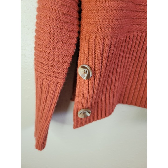 Madison + Hudson Women's Long Sleeve Sweater Orange Sz M - Picture 4 of 14